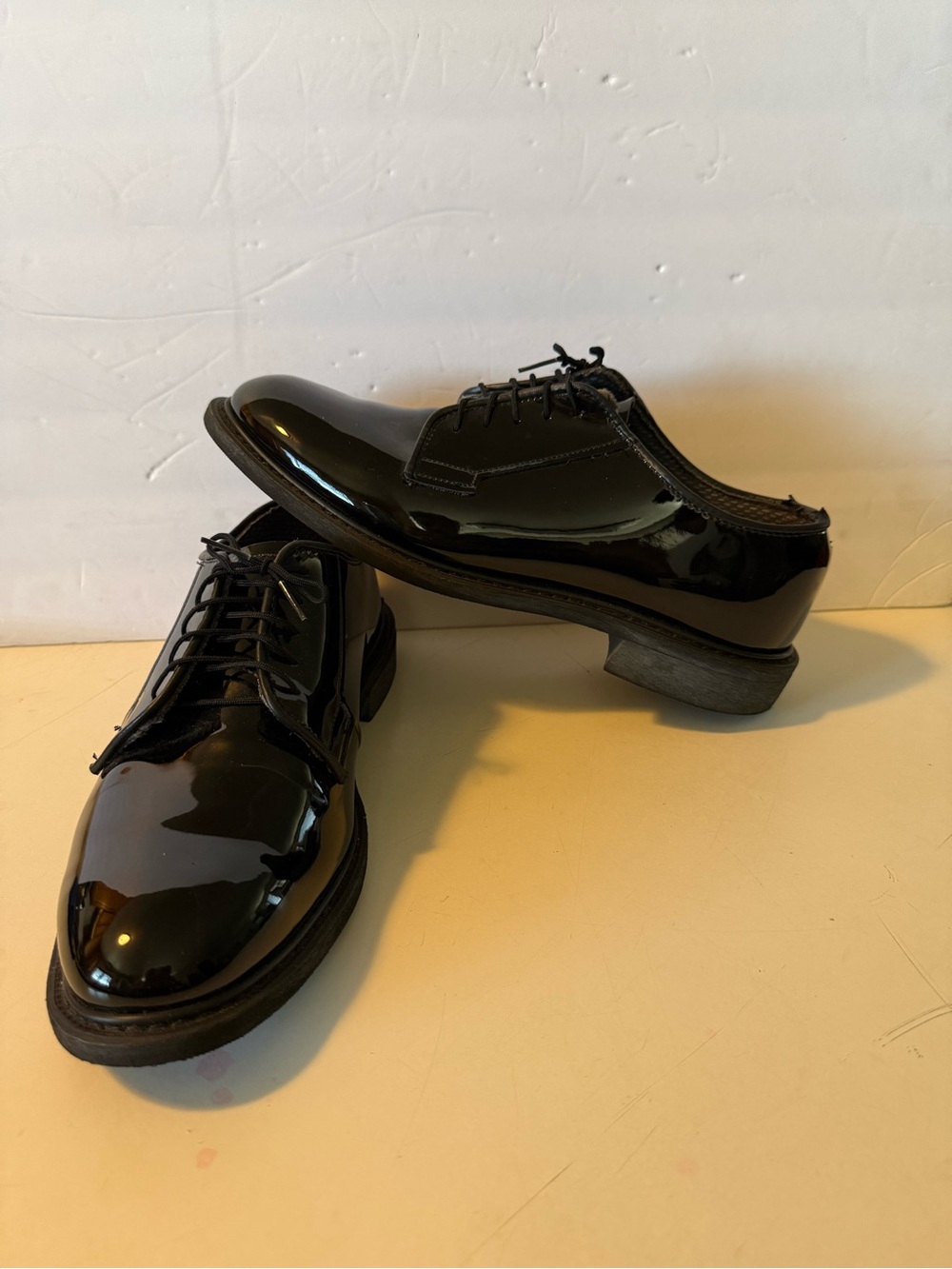ALTAMA 00941C MILITARY UNIFORM PATENT LEATHER HIGH GLOSS ASU SHOES 9 E.